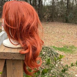 Red/ orange wig. I wore this wig Halloween bc I was Jessie from Toy Story.